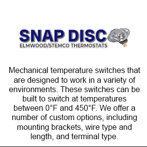 ELMWOOD/STEMCO Snap Disc Thermostats